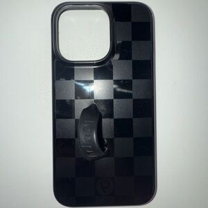 Black Checkered Phone Case